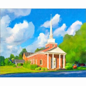 Oglethorpe Baptist Church - Macon County Georgia Art Print