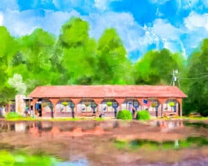 Oglethorpe Barbecue Company - Georgia Art Print