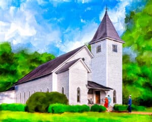 Oglethorpe United Methodist Church - Georgia Art Print