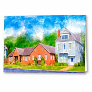 Old Macon County Clinic - Montezuma Georgia Greeting Card