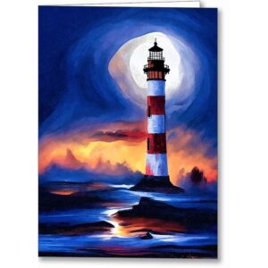 Old Sentinel - Morris Island Lighthouse Greeting Card