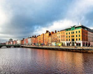 Ormond Quay - Dublin Ireland Waterfront Art Print