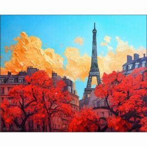 Paris In Autumn - Evening Light Art Print