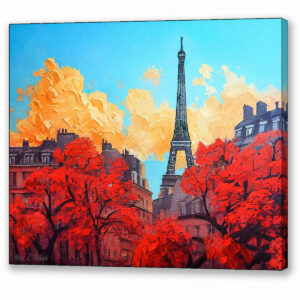 Paris In Autumn - Evening Light Canvas Print