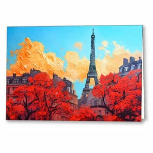 Paris In Autumn - Evening Light Greeting Card