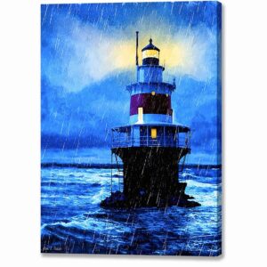 Peck Ledge Lighthouse - Norwalk Connecticut Canvas Print