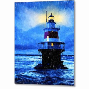 Peck Ledge Lighthouse - Norwalk Connecticut Metal Print