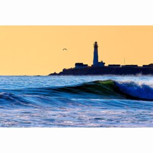 Pigeon Point Lighthouse Silhouette - California Art Print