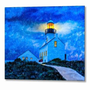 Point Loma Lighthouse - San Diego Metal Print