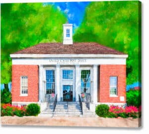 Post Office - Montezuma Georgia Canvas Print