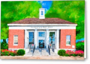 Post Office - Montezuma Georgia Greeting Card