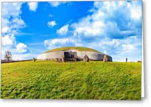 Prehistoric Ireland - Newgrange Passage Tomb Greeting Card