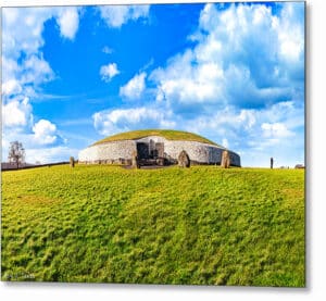 Prehistoric Ireland - Newgrange Passage Tomb Metal Print