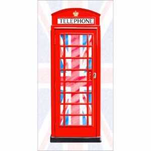 Red Phone Booth - Union Jack Design Art Print