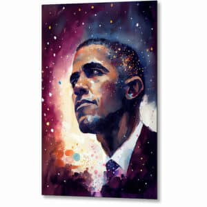 Rise Up - President Obama Metal Print
