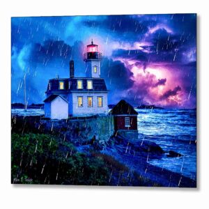 Rose Island Lighthouse - Newport Rhode Island Metal Print