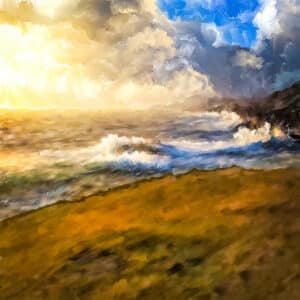 Rugged Coastal Landscape Art Print