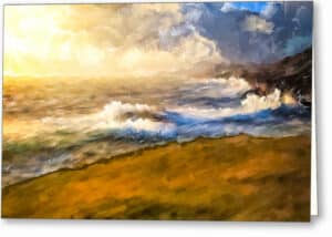 Rugged Coastal Landscape Greeting Card