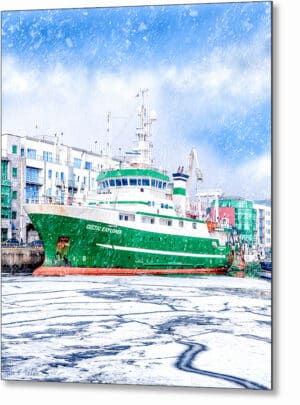 RV Celtic Explorer - Port of Galway Metal Print