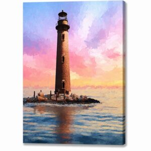Sand Island Lighthouse - Mobile Alabama Canvas Print
