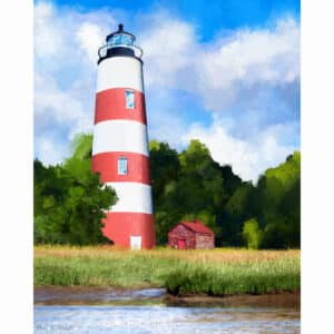 Sapelo Island Lighthouse - Georgia Coast Art Print