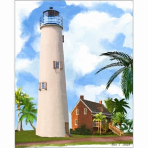 St. George Island Lighthouse - Florida Art Print
