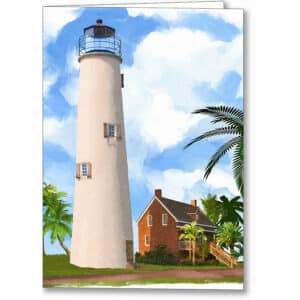 St. George Island Lighthouse - Florida Greeting Card