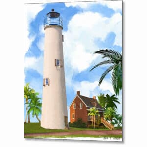 St. George Island Lighthouse - Florida Metal Print