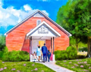 St. Paul Primitive Baptist Church - Montezuma Georgia Art Print