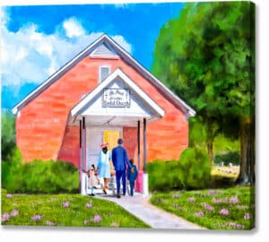 St. Paul Primitive Baptist Church - Montezuma Georgia Canvas Print