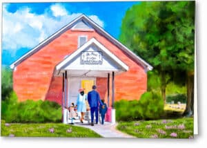 St. Paul Primitive Baptist Church - Montezuma Georgia Greeting Card