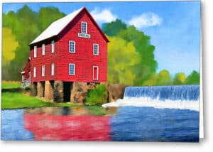 Starr's Mill - Georgia Greeting Card
