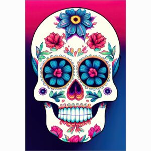 Sugar Skull - Day of the Dead Art Print