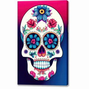 Sugar Skull - Day of the Dead Canvas Print