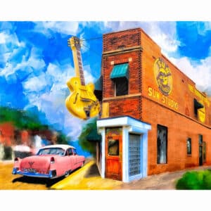 Sun Studio - Memphis Landmark Art Print