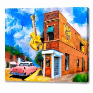 Sun Studio - Memphis Landmark Canvas Print