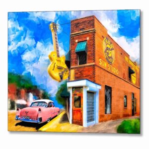 Sun Studio - Memphis Landmark Metal Print