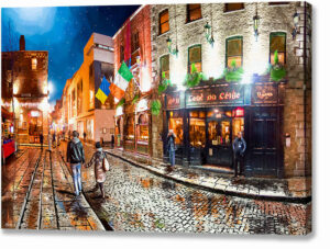 Temple Bar District - Dublin Ireland Canvas Print