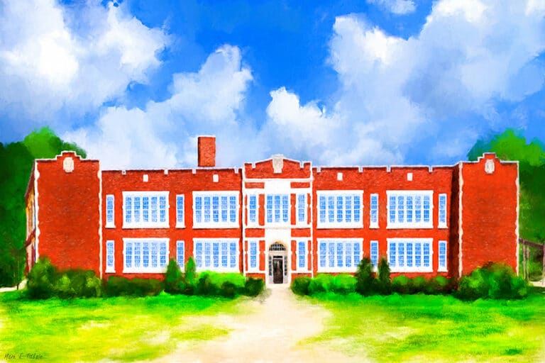 The Old School – Montezuma Georgia Art Print