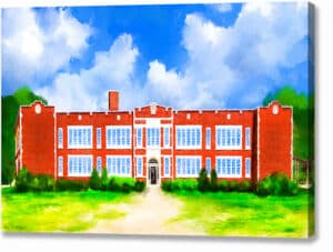 The Old School - Montezuma Georgia Canvas Print