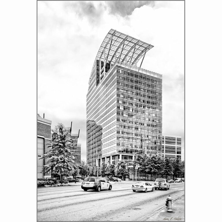 The Pinnacle – Buckhead – Atlanta Black And White Art Print