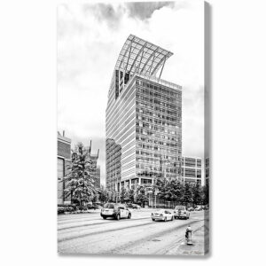 The Pinnacle - Buckhead - Atlanta Black And White Canvas Print