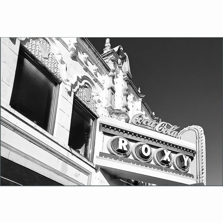 The Roxy – Atlanta Black And White Art Print