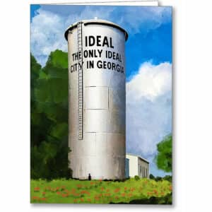 The Water Tower - Ideal Georgia Greeting Card