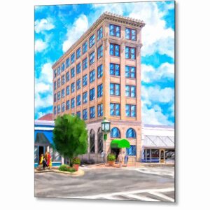 Timmerman Building - Andalusia First National Bank Metal Print
