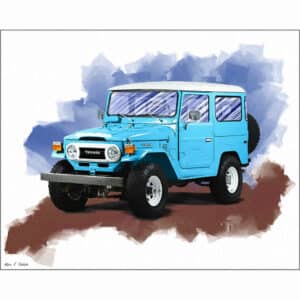 Toyota Land Cruiser FJ40 - Automotive Art Print
