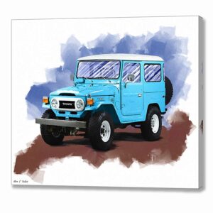 Toyota Land Cruiser FJ40 - Automotive Canvas Print