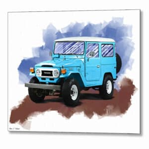 Toyota Land Cruiser FJ40 - Automotive Metal Print