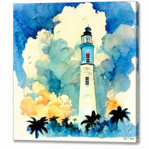 Tropical Vibes - Lighthouse Canvas Print