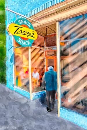 Troy's Snack Shack - Montezuma Georgia Art Print